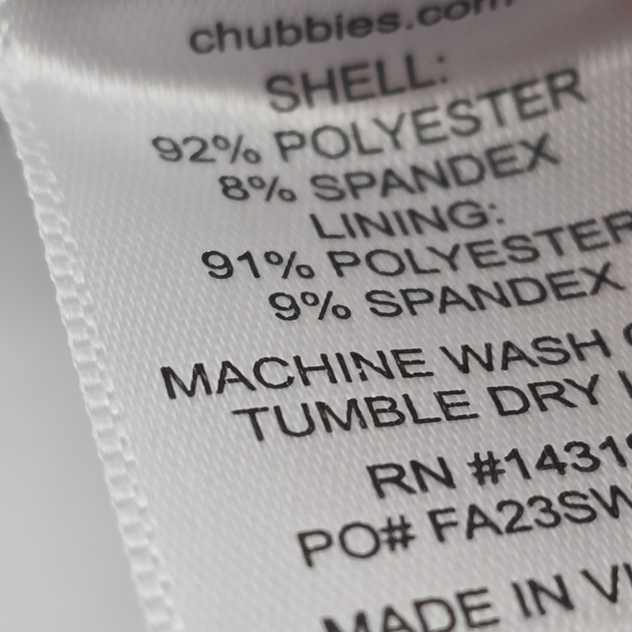 Chubbies Swim Trunks Mens Pink Blue Domingos Flamingos Boxer Shorts Liner - Picture 13 of 16